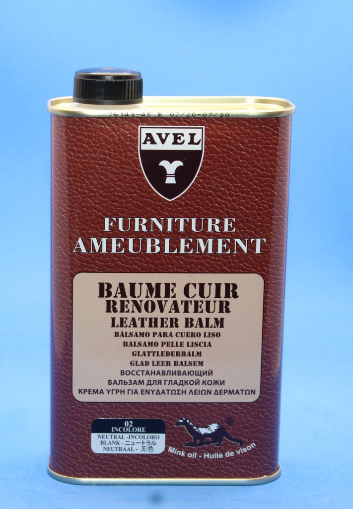 Avel baume rénovateur cuir ameublement 500ml incolore