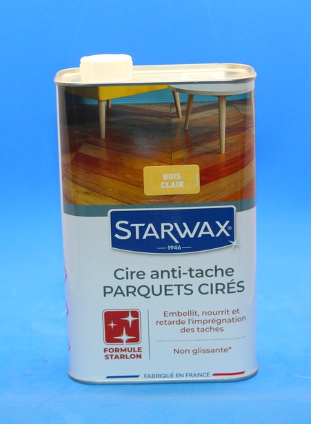 Starwax Starlon Gel de Cire Parquet bois clair 1 l réf 29