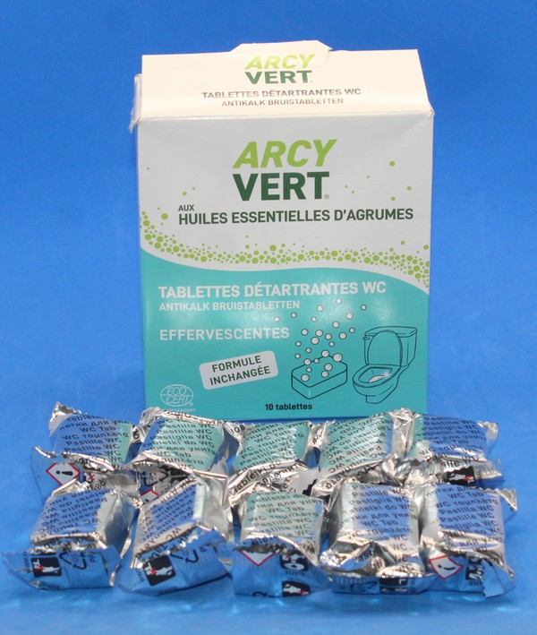 Arcyvert Tablettes Détartrantes Effervescentes WC par 10