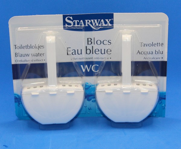 Starwax Bloc WC cuvette bleu 2x 40g réf. 5554