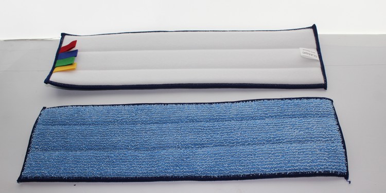 Bandeau frange velcro microfibre bleu 13x44cm classic