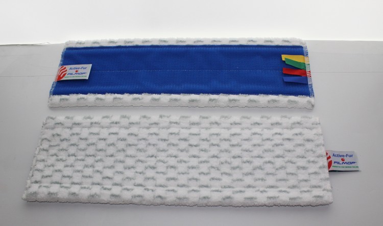 Bandeau velcro active-fur filmop blanc gris frange 44x14