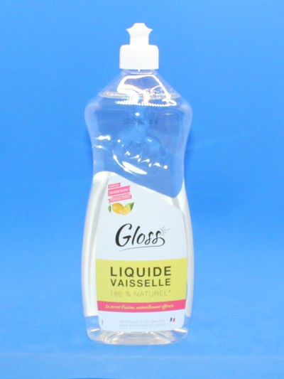 Gloss liquide vaisselle 1l 100% naturelle parfum citron
