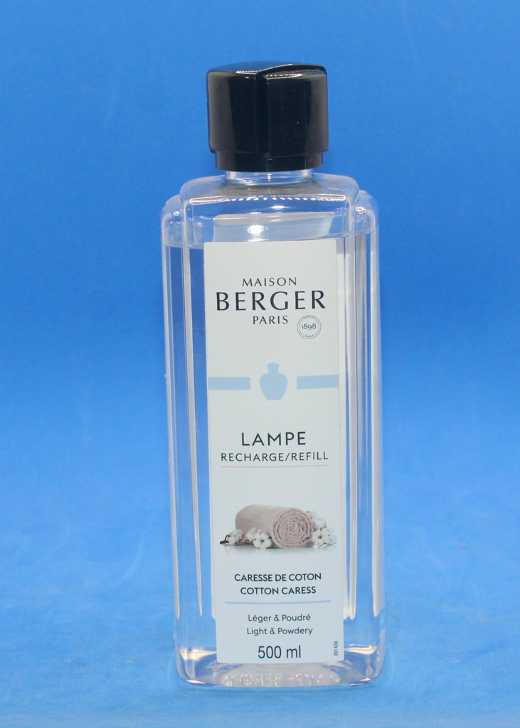 Lampe berger ozoalcool caresse de coton recharge flacon 500ml