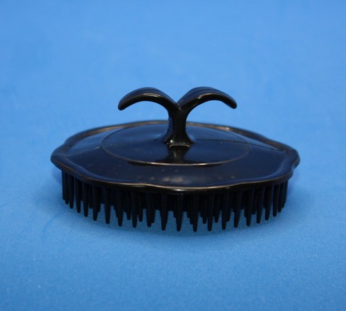 Brosse de massage cheveux  plastique noir