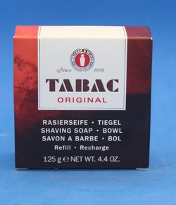 TABAC Original recharge bol à raser 125g savon à barbe