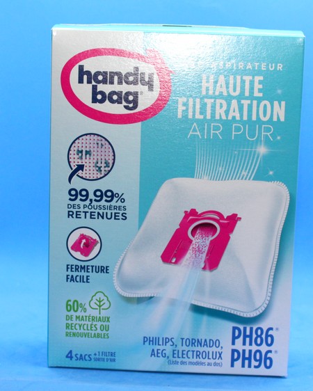 Sac aspirateur Handy Bag x4 tissé PH86