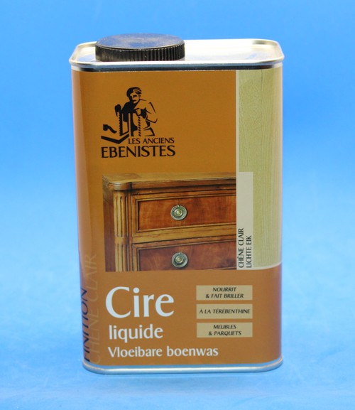 Les anciens ébénistes - Ebène encaustique - Cire Liquide  chêne clair 1l