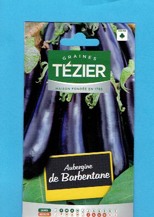 Tézier graine Aubergine de Barbentane - série 1