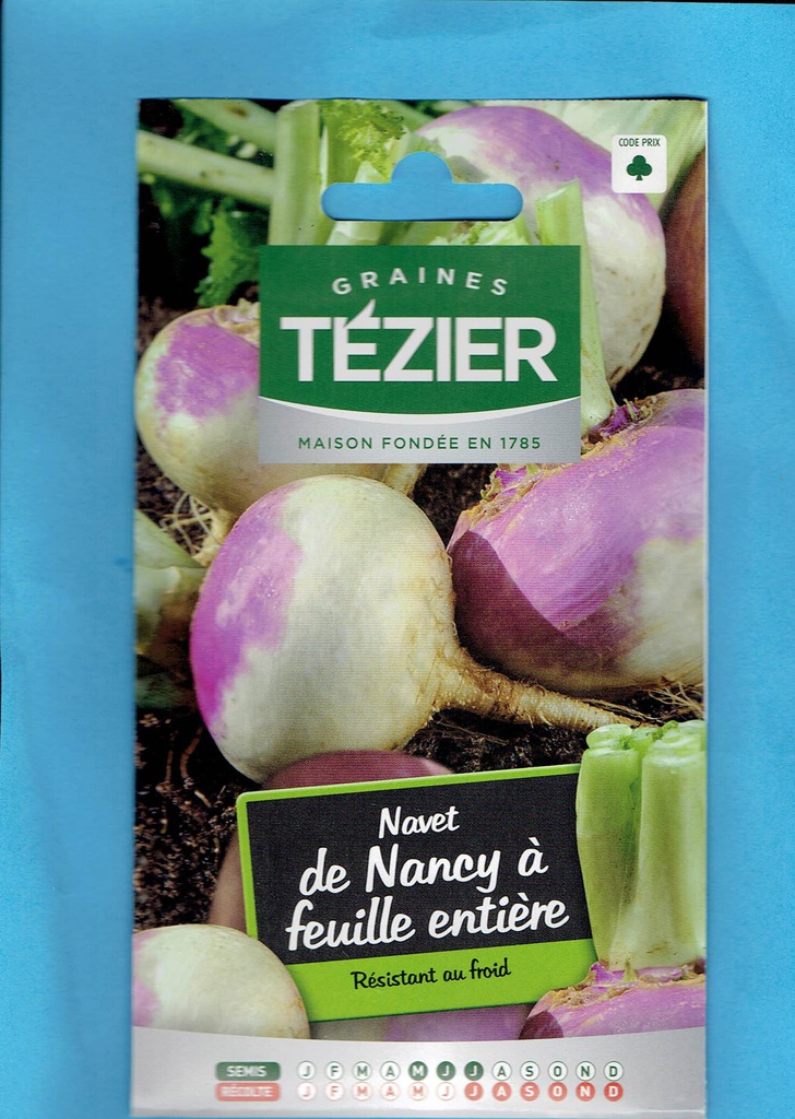 Tézier graine  Navet de Nancy à feuille entière - Série 1