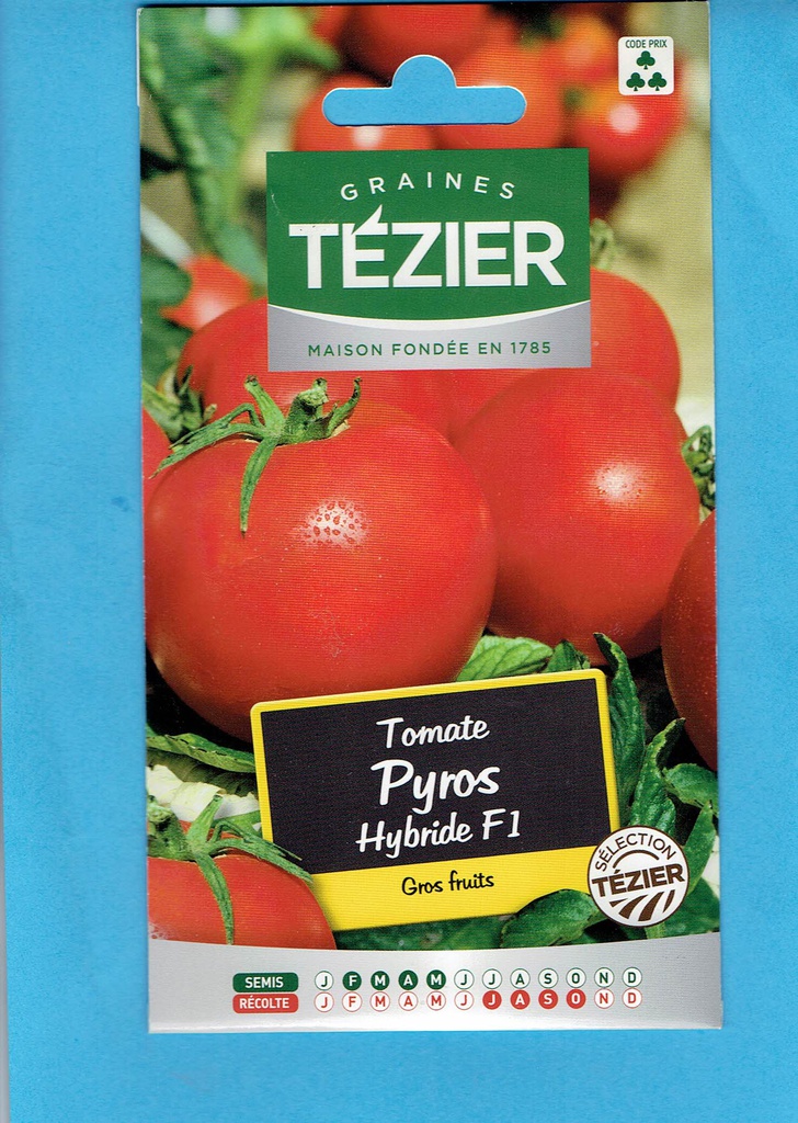 Tézier graine Tomate Pyros hybride F1 3*