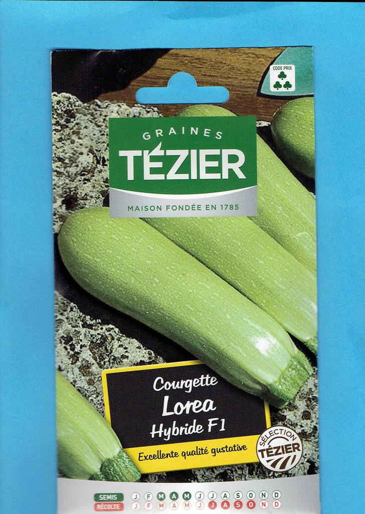 Tézier graine Courgette Lorea - hybride F1 série  3*