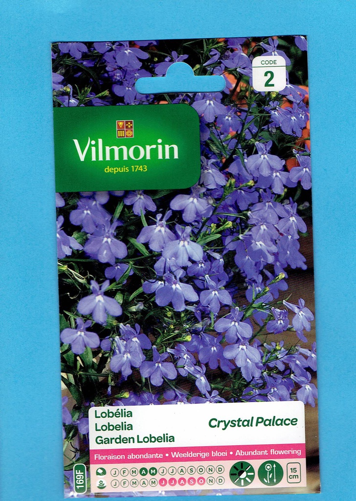 Vilmorin graine Lobelia - Crystal Palace Bleu