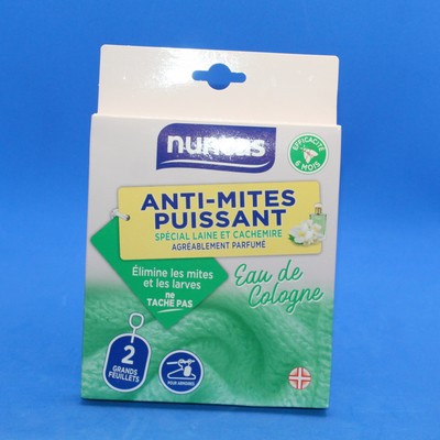 Nuncas Anti-Mites Laine 2 plaquettes Armoires - Eau de Cologne