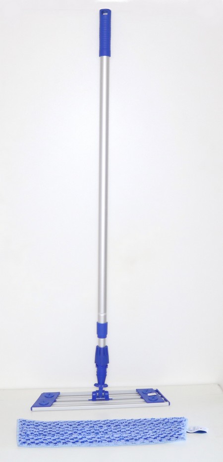 Zapa-5529 Balai support velcro  Frange trapèze PULI-5037 - 40cm avec manche télescopique 5217