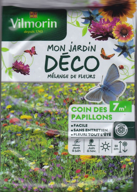 Vilmorin  graine  Mélange coin Papillon 7m²