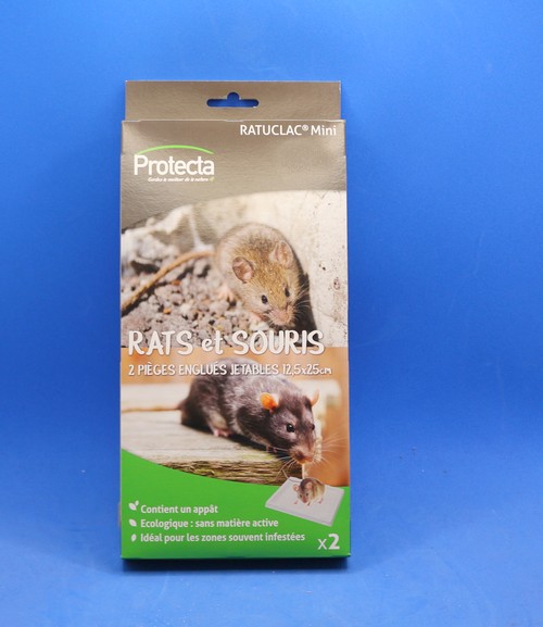 Protecta ratuclac mini piège attractif rongeurs rats et souris 12.5x25 par 2