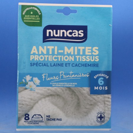 Nuncas Anti-Mites 8 feuillets - Parfumé Fleurs Printanières
