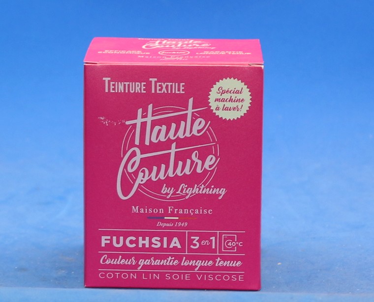 Haute couture teinture tissus machine  Fushia 350g