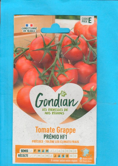Gondian graine  Tomate Grappe Prémio F1 0.15g