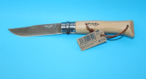 Opinel Couteau Baroudeur Hêtre Inox n°8