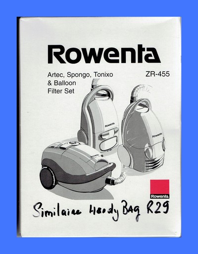 Sac aspirateur pour ROWENTA ZR455 ZR-455 par 10 sac en papier comme Handy Bag R29
