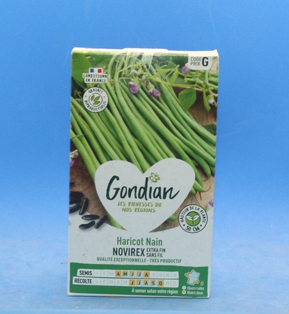 Gondian graine Haricot Novirex 200g environ 600 graines