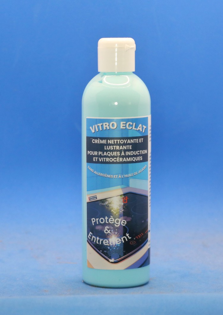 Vitro Eclat Crème Nettoyante Protection Plaque Vitrocéramique Induction flacon 250ml - Vitro éclat - équivalent au Cerafix