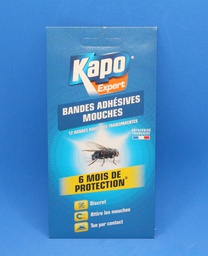[DOD-33514] Kapo adhésif anti-mouches vitre 12 bandelettes réf. 3006