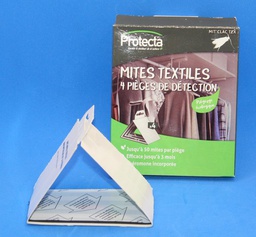 [EQ-PIE-09008] Protecta Mit'Clac textile 4 Pièges Englués Anti Mites Vêtement