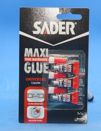 [DOD-100919-372193] Sader Colle Maxiglue Cyano liquide  3x1 gr