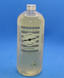 Le Toulonnais Savon Liquide Corporel et main  base d'Huile d'Olive  1 litre nature