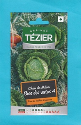 [TZ-3307511] Tézier graine  Chou de Milan Gros des vertus 4  1*