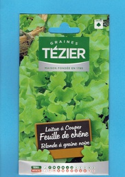 [TZ-3609311] Tézier graine  Laitue à couper 4g - Feuille de chêne - Blonde à graine noire - série 1