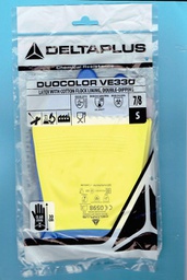 [VE330BJ07] Venitex gants de Ménage renforcés Duocolor bleu jaunes 7/8 S VE330