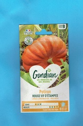 [3860332] Gondian graine Potiron Vif d'Etampes série B 6gr  +/- 18 graines