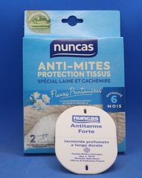 [DOD-185019] NUNCAS Anti-Mites Laine 2 plaquettes Armoires - Fleurs Printanières - nouvelle formule